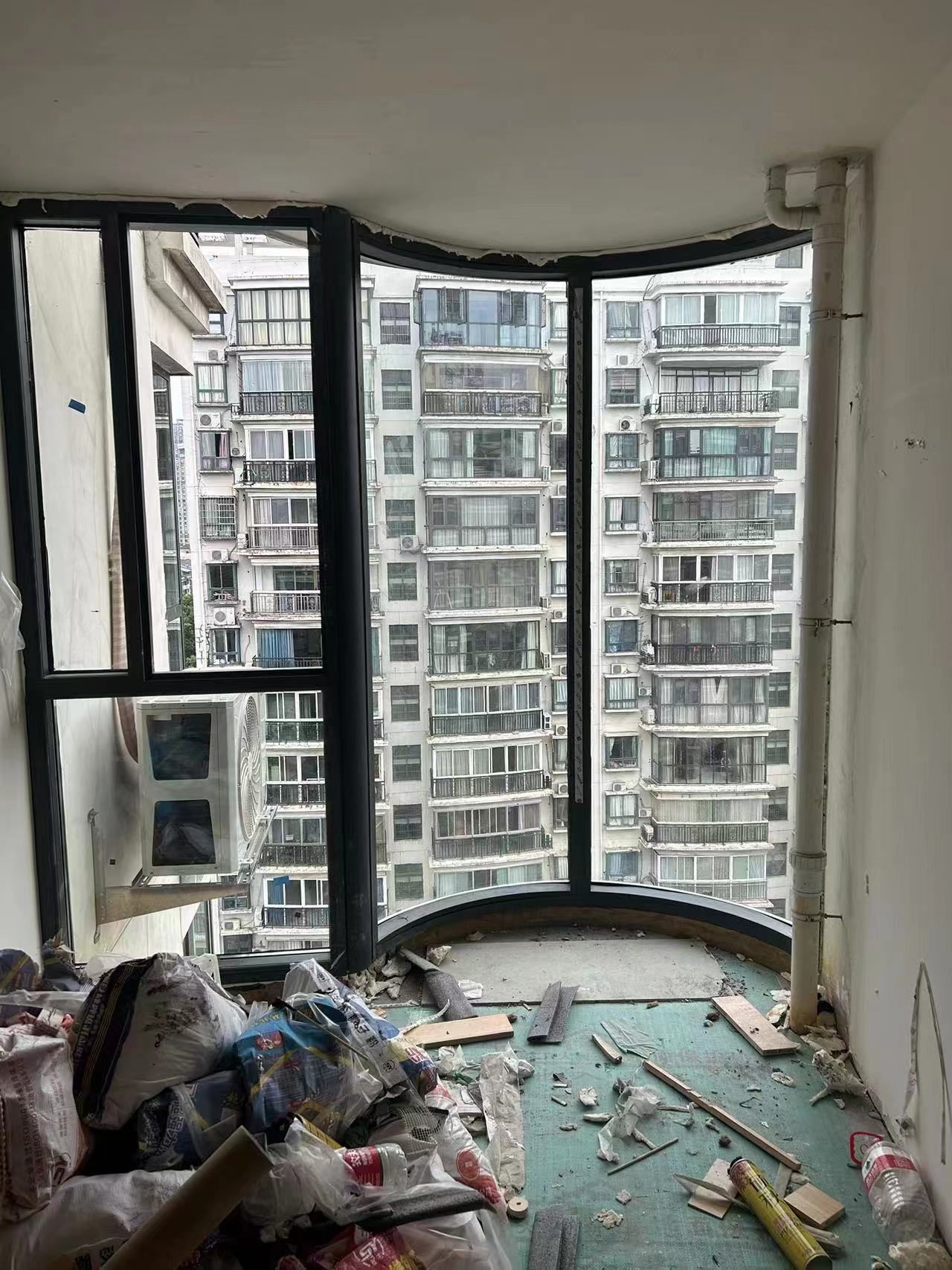 常德李老板圆弧窗完工